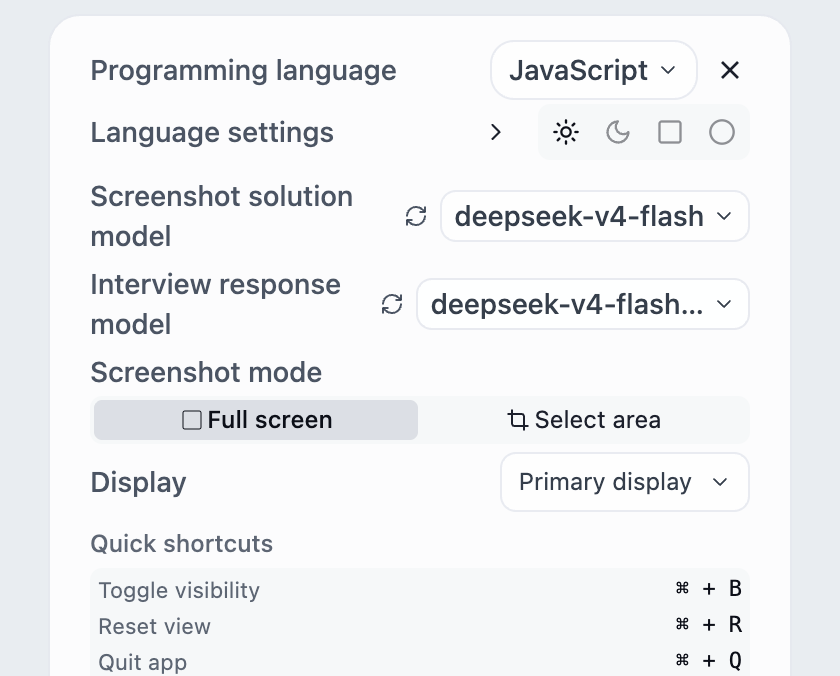 Choose full-screen or area capture