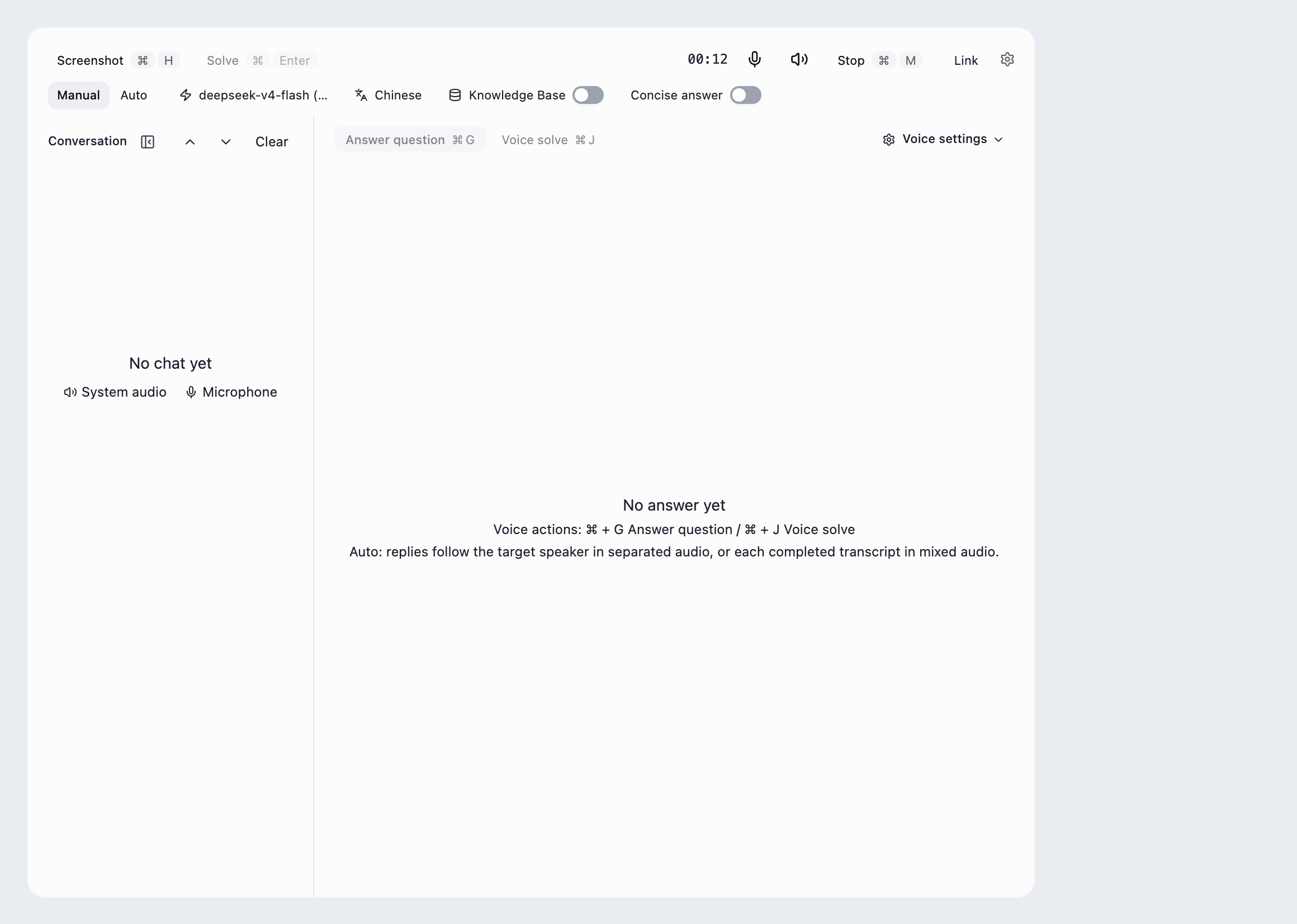 Enable Knowledge Base for voice answers