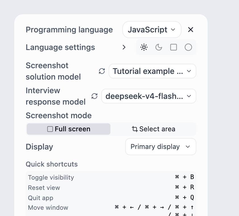 Close Settings and verify with a short question