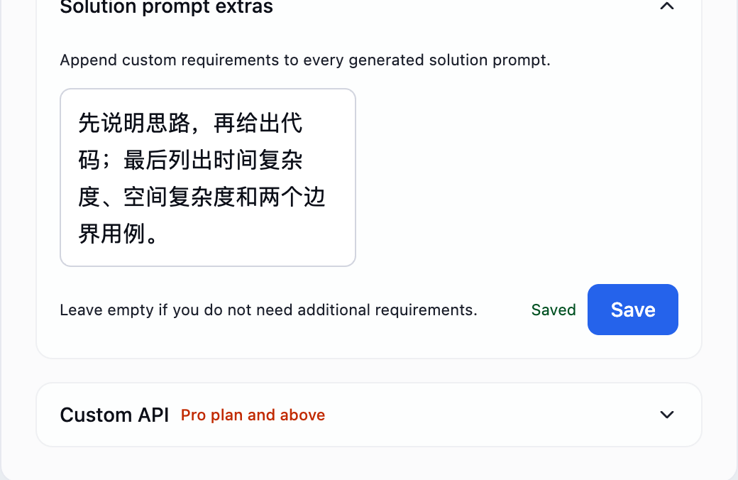 Confirm Saved, then generate a new solution